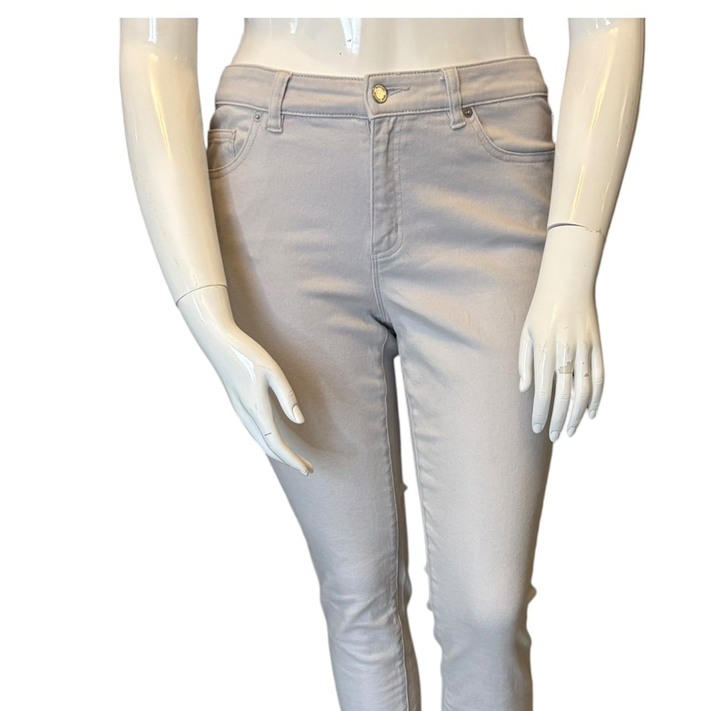 Michael Kors Light Gray Skinny Jeans, 8-10, Stretch - Picture 2 of 14
